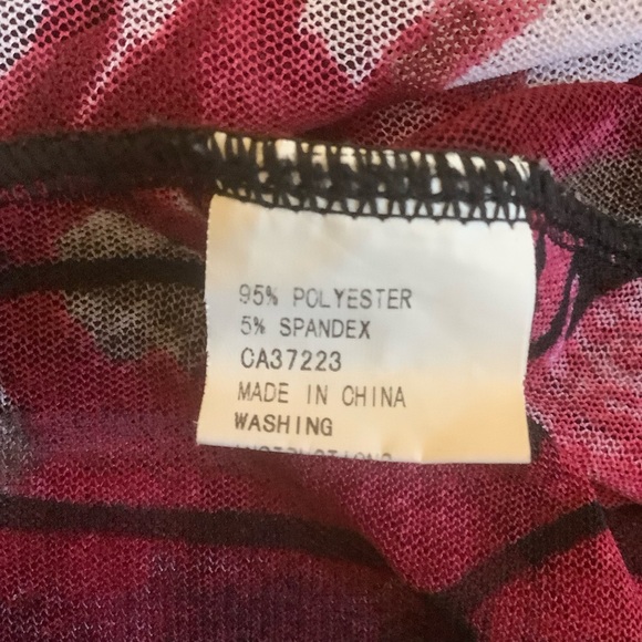 CREATION SHEER LONG SLEEVE FLORAL PRINT CARDIGAN/ Size XXL - Picture 7 of 7